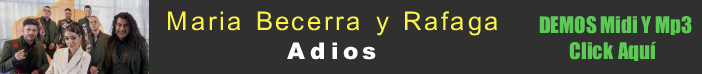 Maria Becerra y Rafaga - Adios mp3 karaoke multitrack